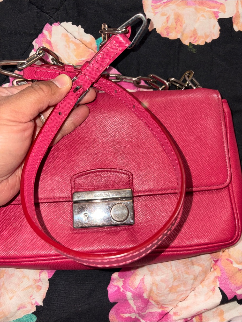 Prada Shoulder Bag with Chain Strap - Picture 2 of 16